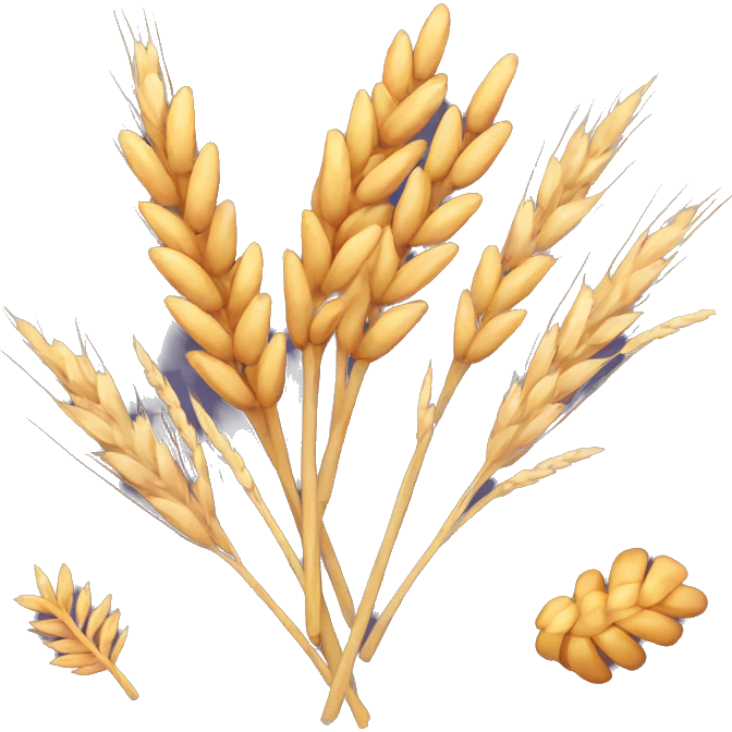 Dried flowers and wheat emoji
