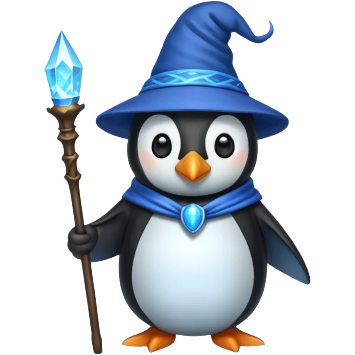 Penguin Wizard emoji