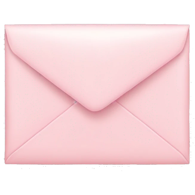 light pink heart envelope emoji