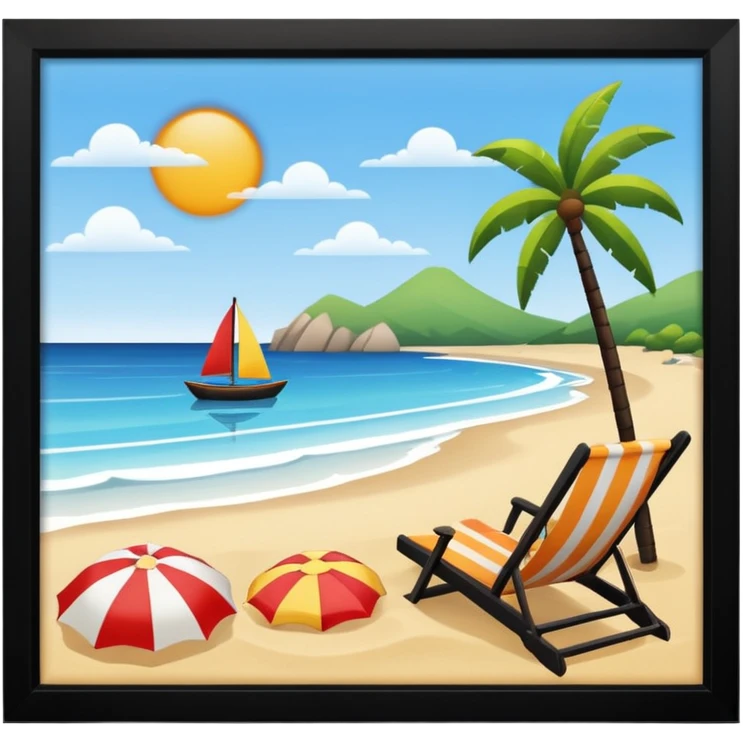 fondo de playa emoji