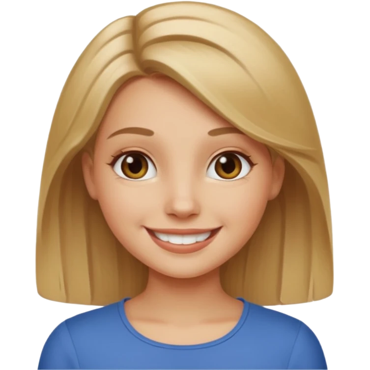Make a dark blonde polish girl  emoji