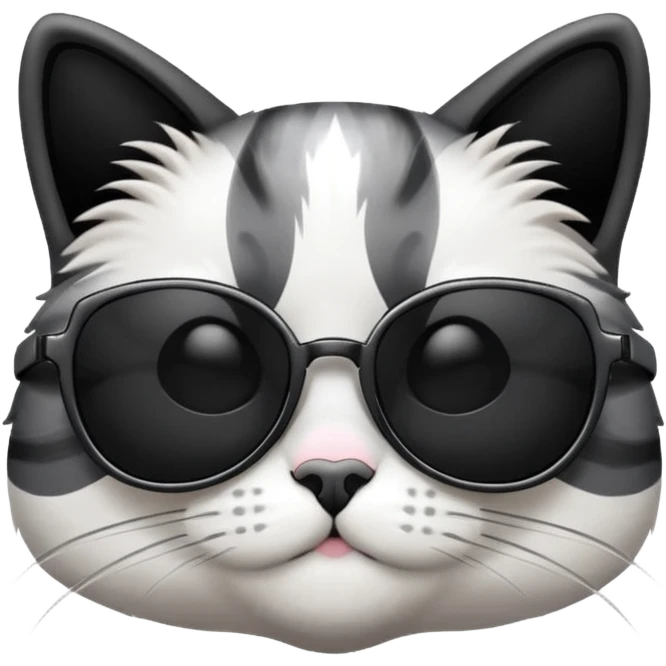 Cat with sunglasses emoji