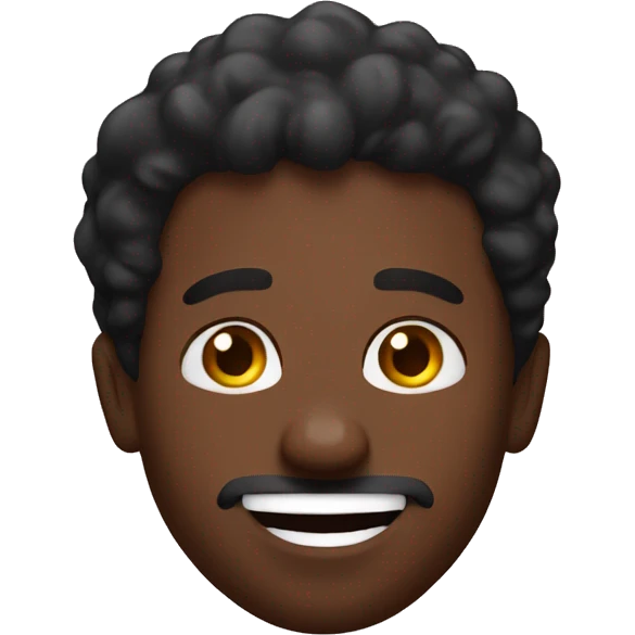 Black man in love with skibidi toilet  emoji