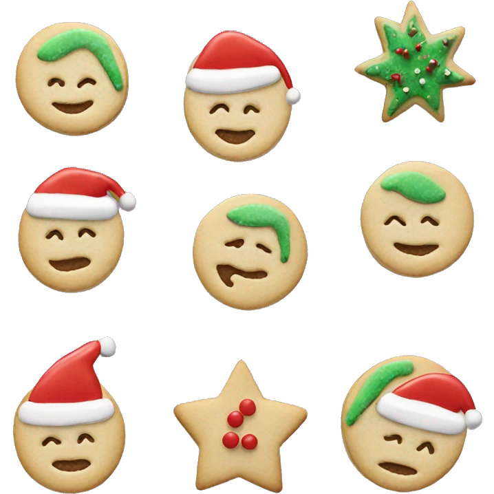 Christmas sugar cookies  emoji