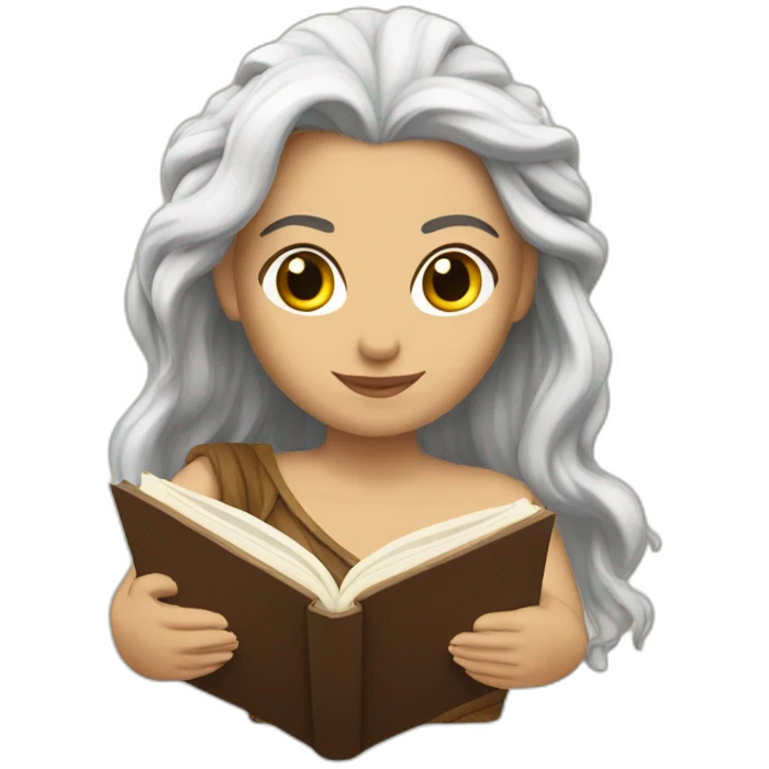 Khaleesi with a book emoji