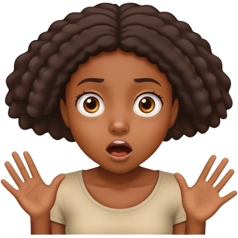 Black girl looking at someone who just said the most outrageous thing emoji