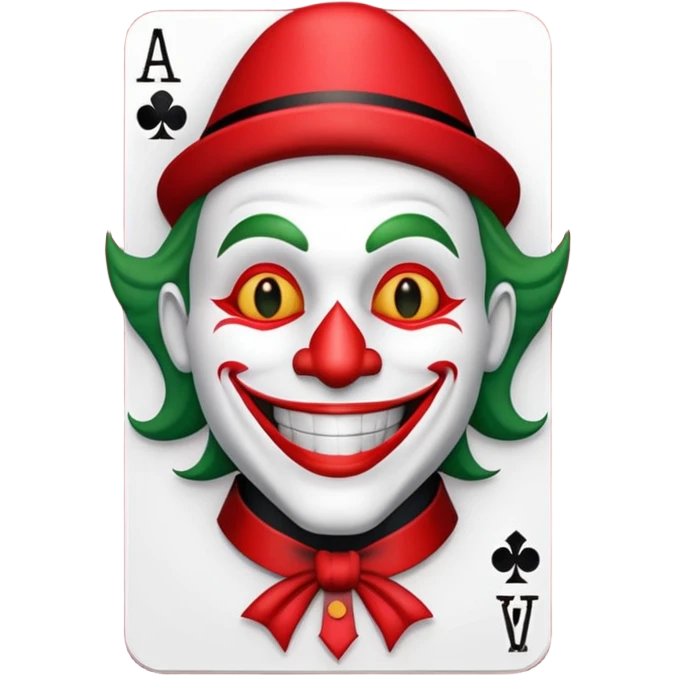 poker card with a jolly joker emoji