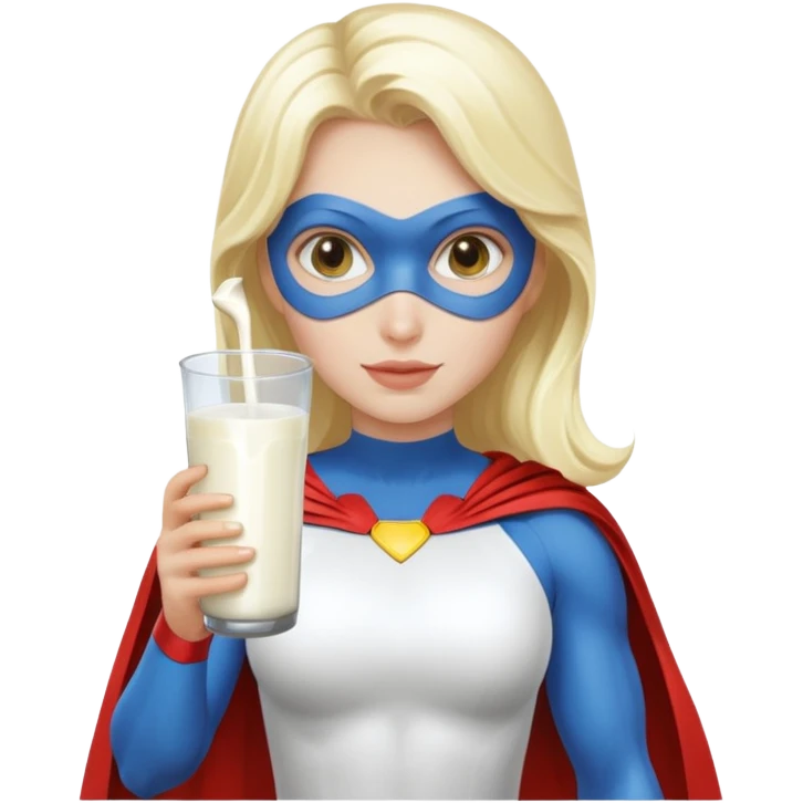 Milk themed women super hero emoji