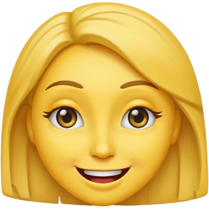 Female emoji with eye wink emoji