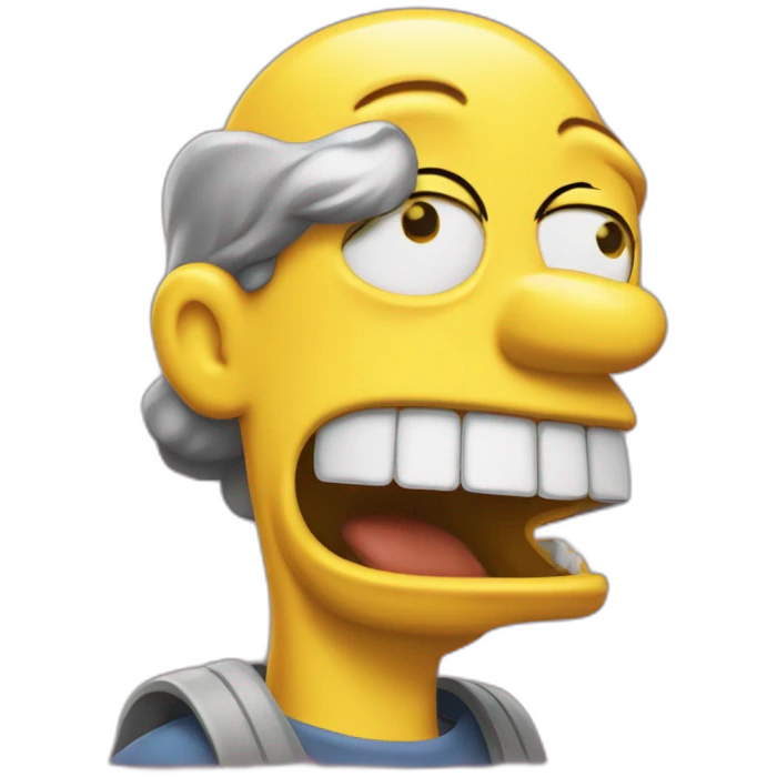 Omer simpson qui pleure de rire emoji