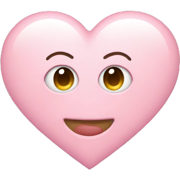Light pink heart eyes with braces  emoji