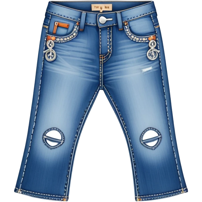 True religion flared jeans emoji