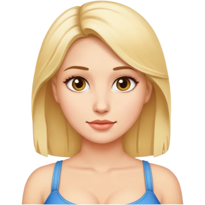 Блондинка с 5 размером груди emoji