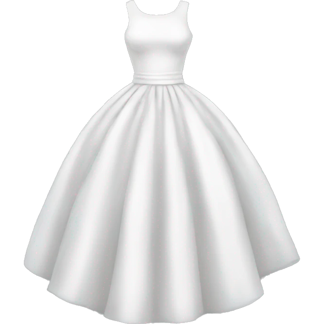 white dress emoji