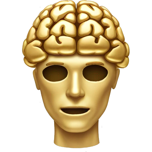 gold brain emoji
