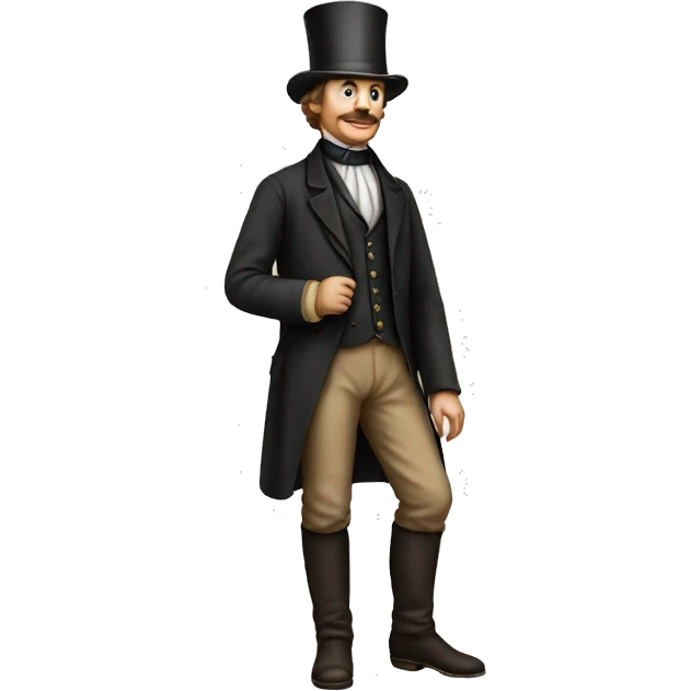 1860s men standing white emoji