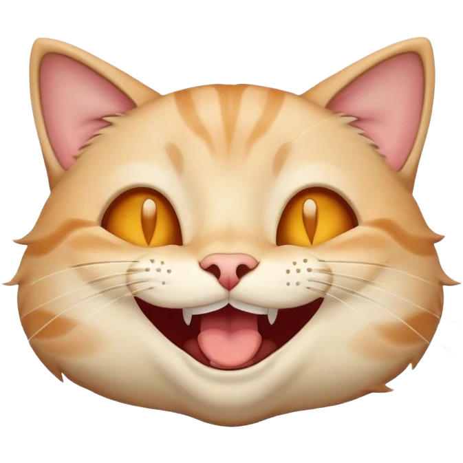 Cat laugh  emoji