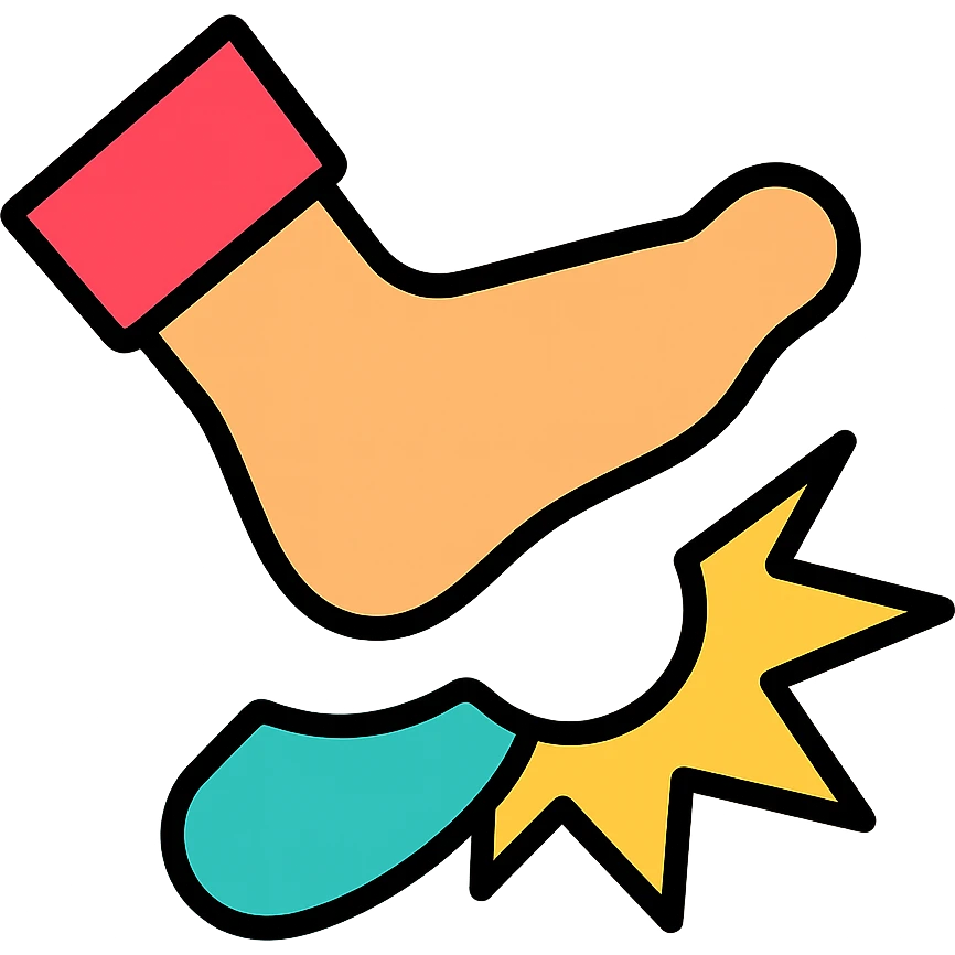 foot kicking icon emoji