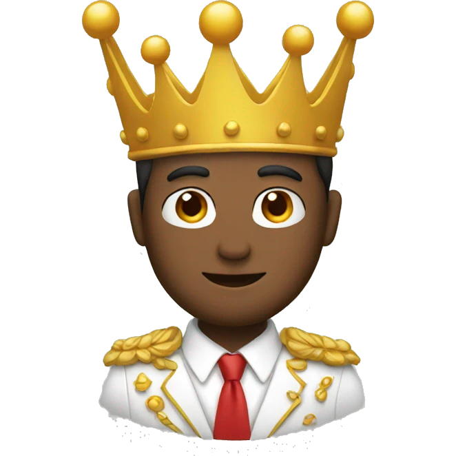 Man suit crown emoji