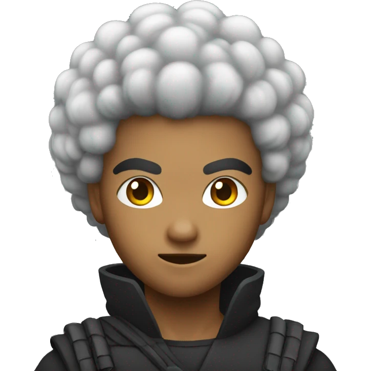 afro ninja emoji