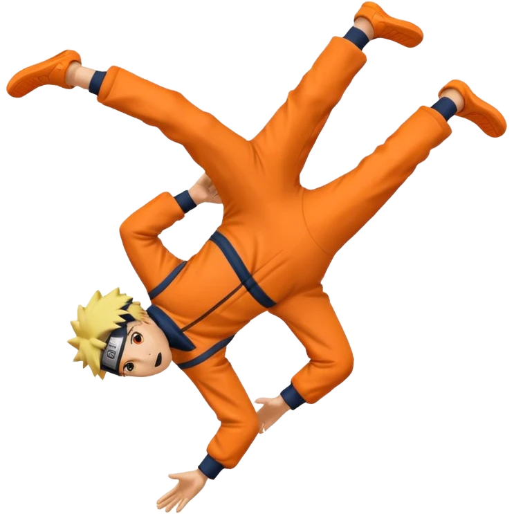 Naruto doing backflip emoji