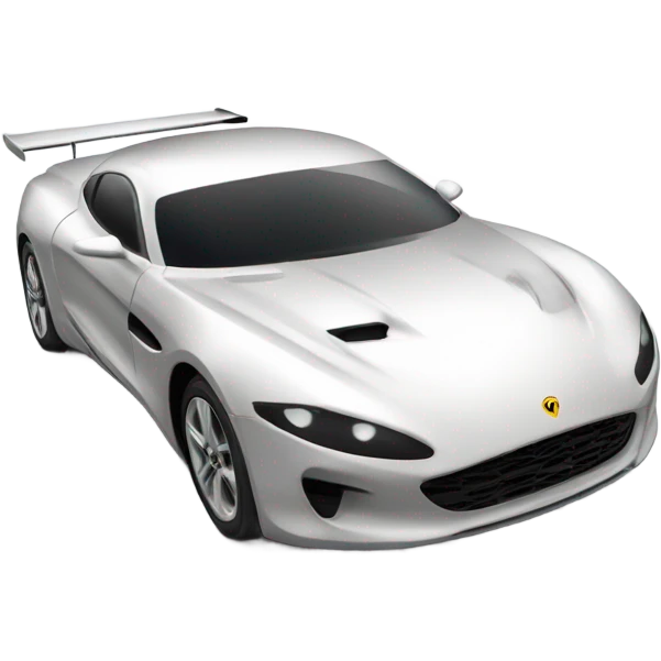 An elegant sports car crossing the finish line emoji