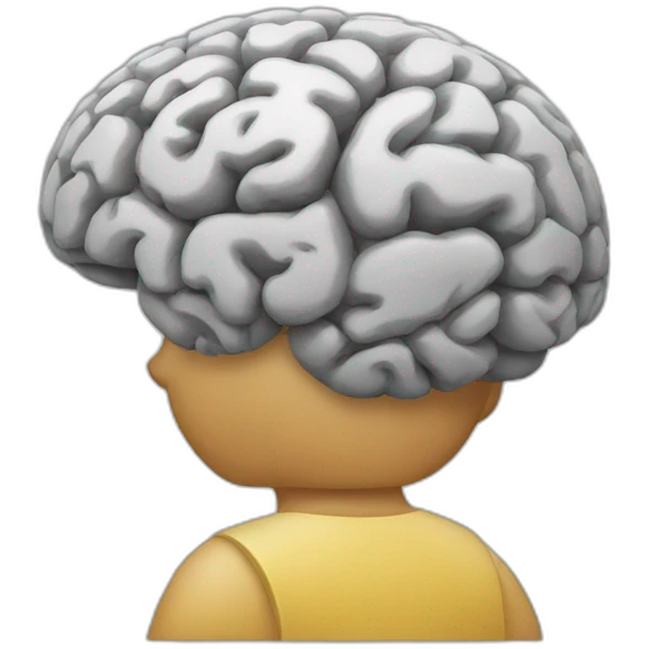 walk brain emoji