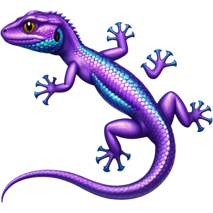 glitter purple lizard emoji