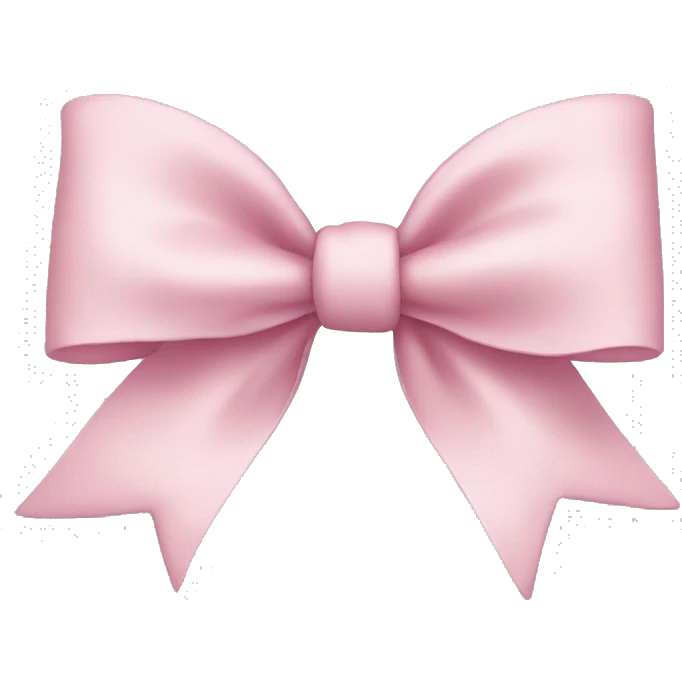 Soft pink bow emoji