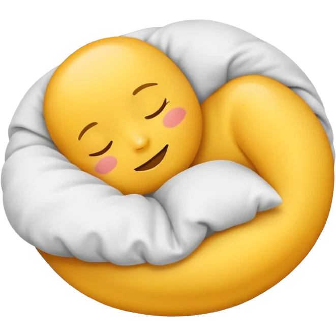 Yellow emoji napping  emoji