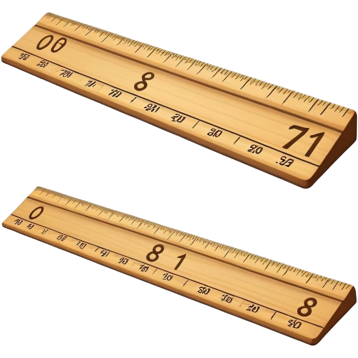ruler with measurement markings emoji
