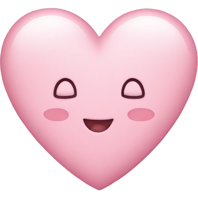 cute light pink heart emoji