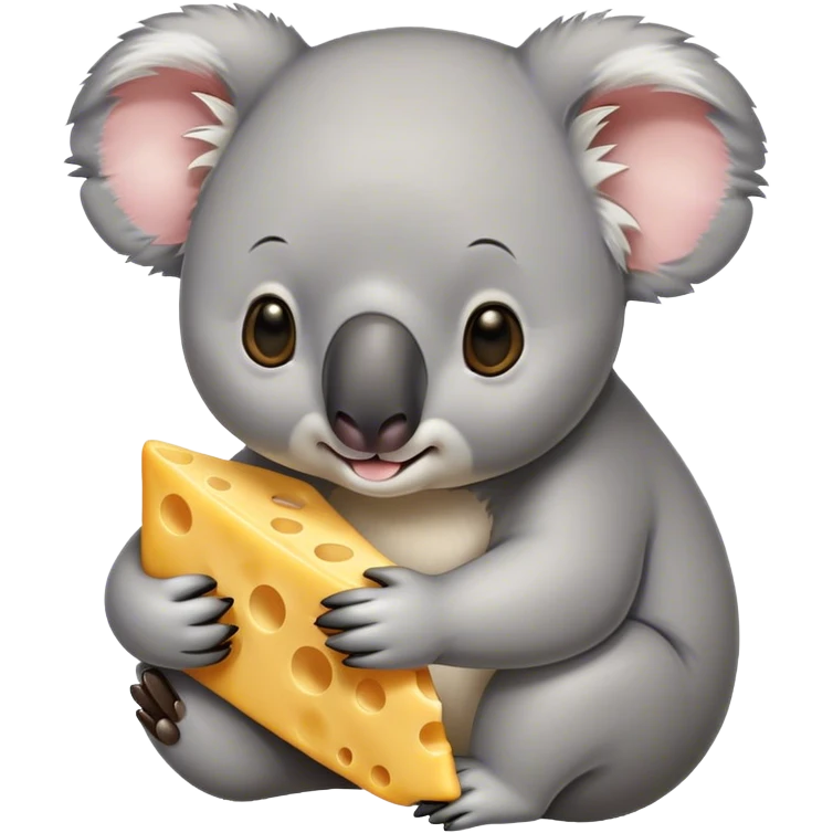 Koala eating cheese emoji