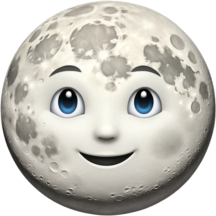 moon with a visible orbit path emoji