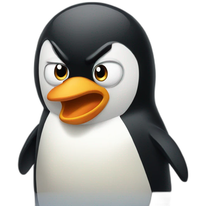 angry penguin emoji