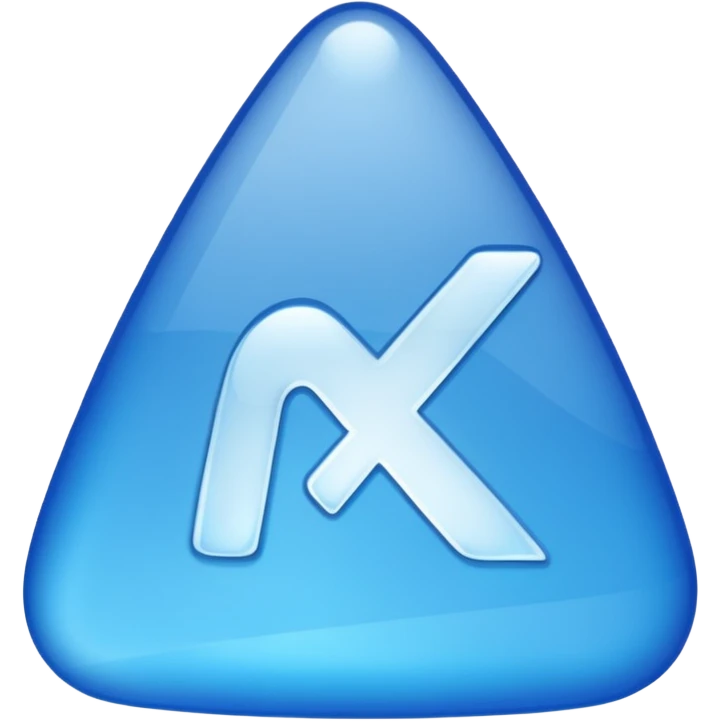 A white tick mark in a blue shard emoji