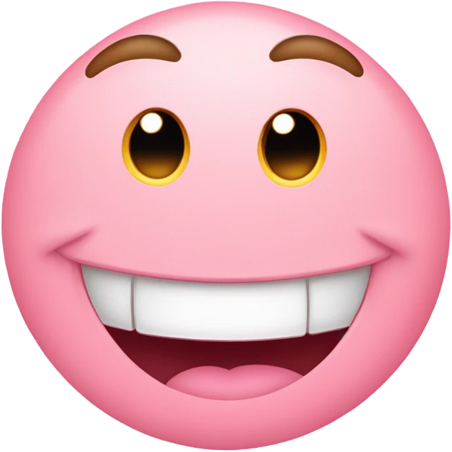 Cute pink emoji  emoji