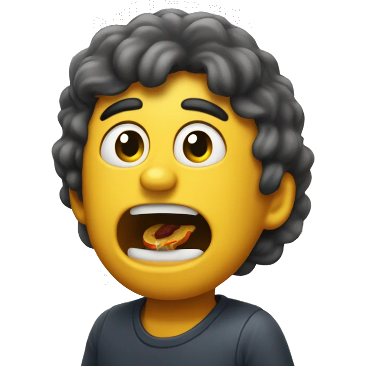 Hard Coughing in macdonalds emoji