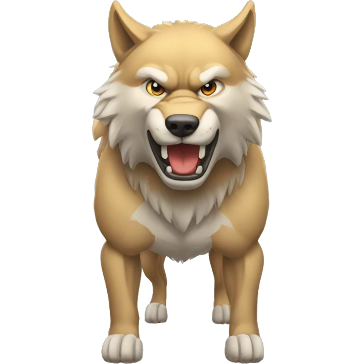 muscular wolves emoji