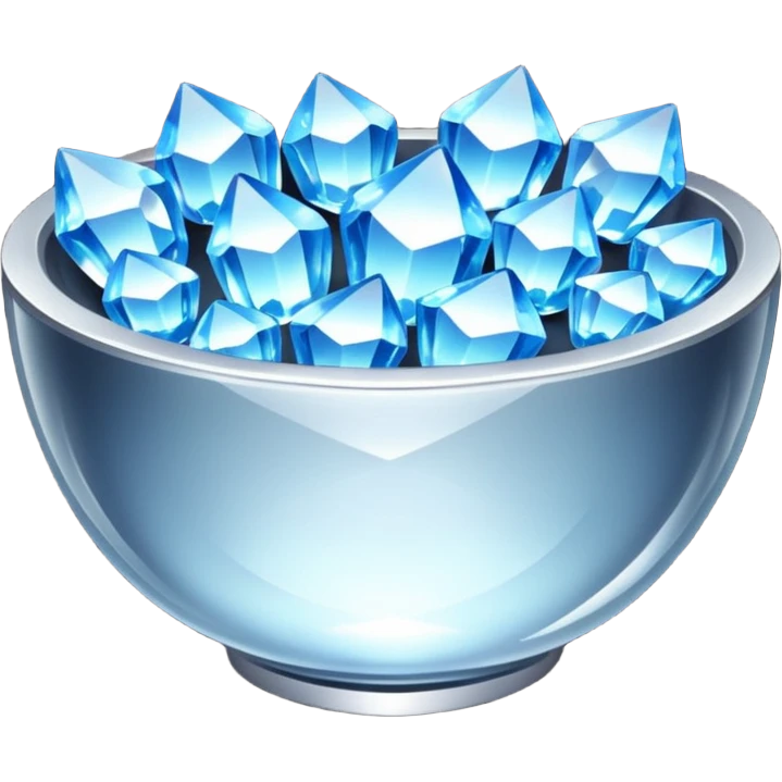 a bowl of blinged crystal emoji