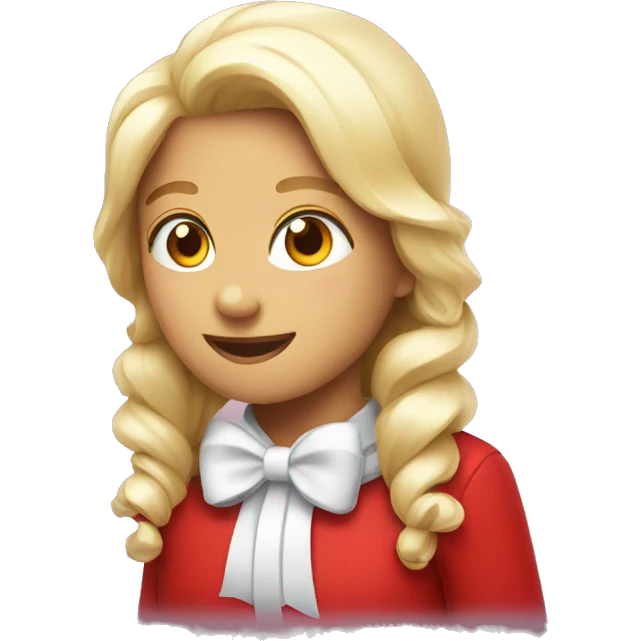 Red Christmas bow  emoji