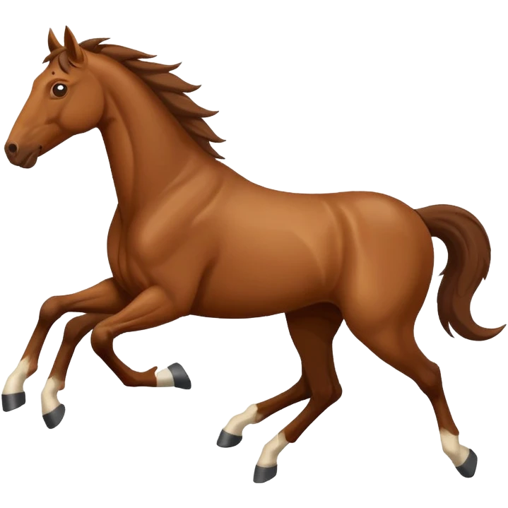 hewan kuda lari emoji