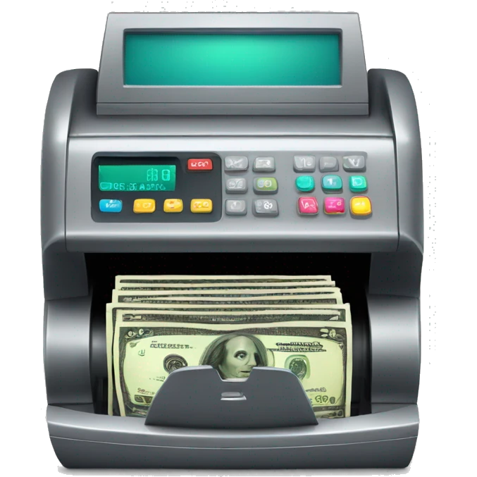 cash counter machine emoji