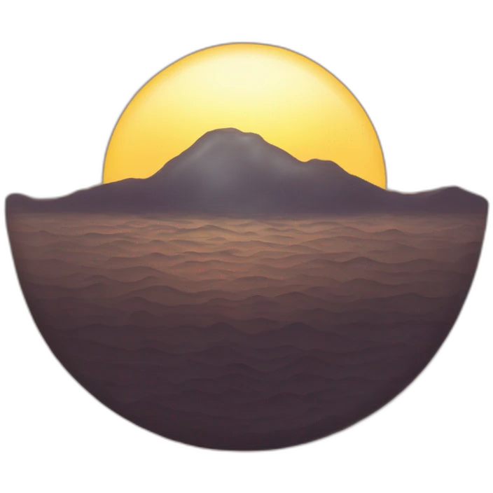 Verging sun emoji