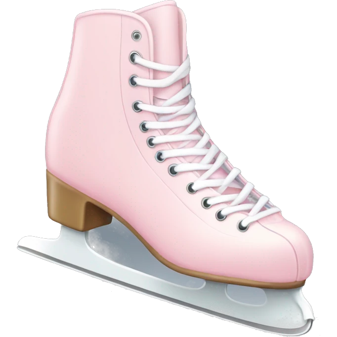 pastel pink ice skates emoji