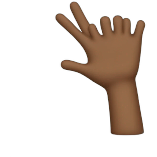 right Hand holdig teaching stick emoji