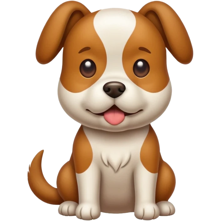 Dog pooping emoji