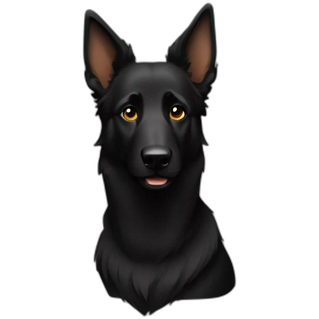 black shepherd emoji