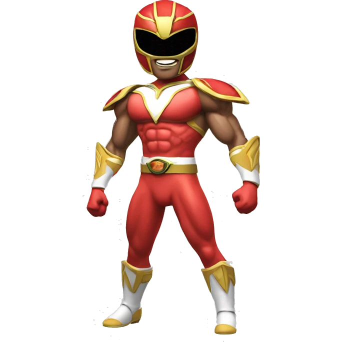 Muscled power ranger emoji