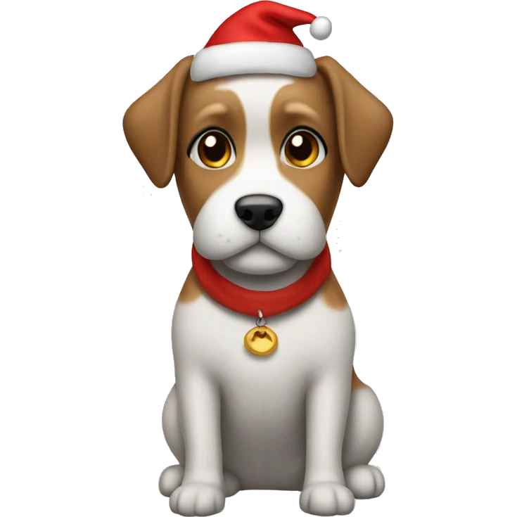 Dog maltés word santa clothes  emoji